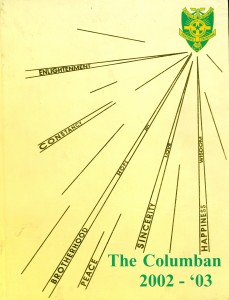 Cover page - The Columban 2002-03