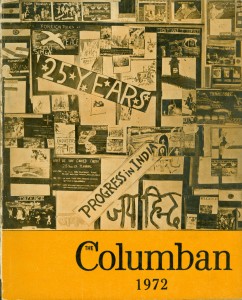 The Columban 1972 cover page - jpg format